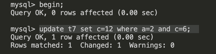 事务2执行更新之后